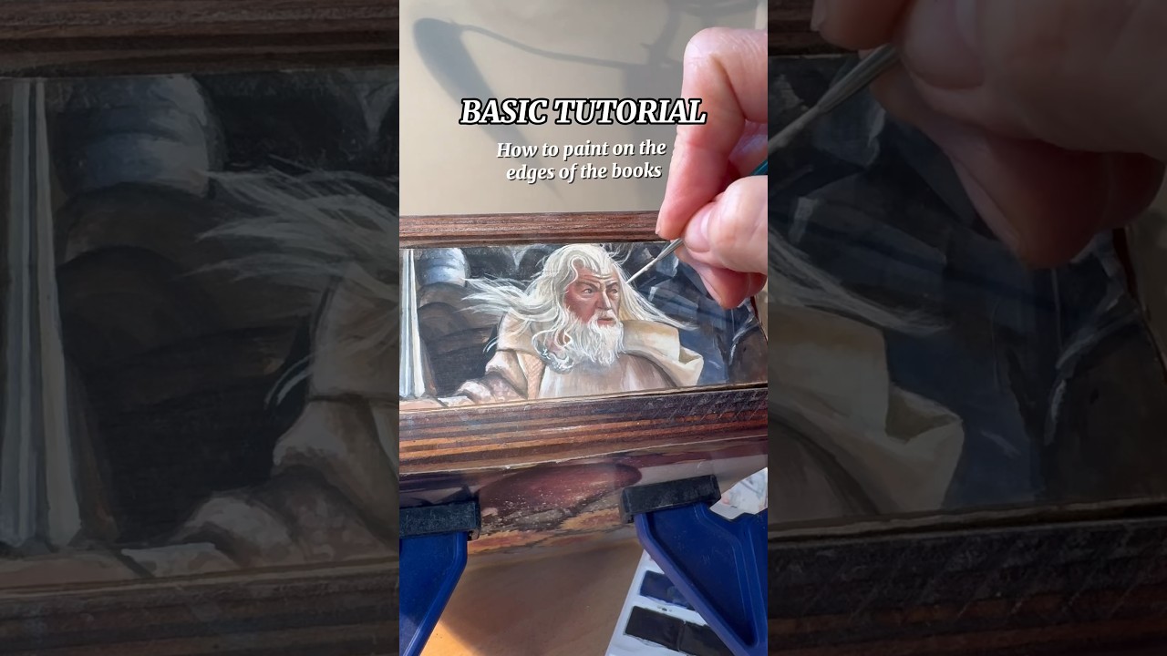 Simple Guide to Book Edge Painting 🎨