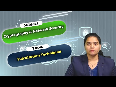 LEC09|Cryptography & Network Security |Substitution Techniques by Ms. M . Saranya