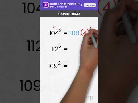 Vedic Maths Tricks - Mental Math Tricks - Square Numbers - Easy Math Hacks - Simplification Tricks