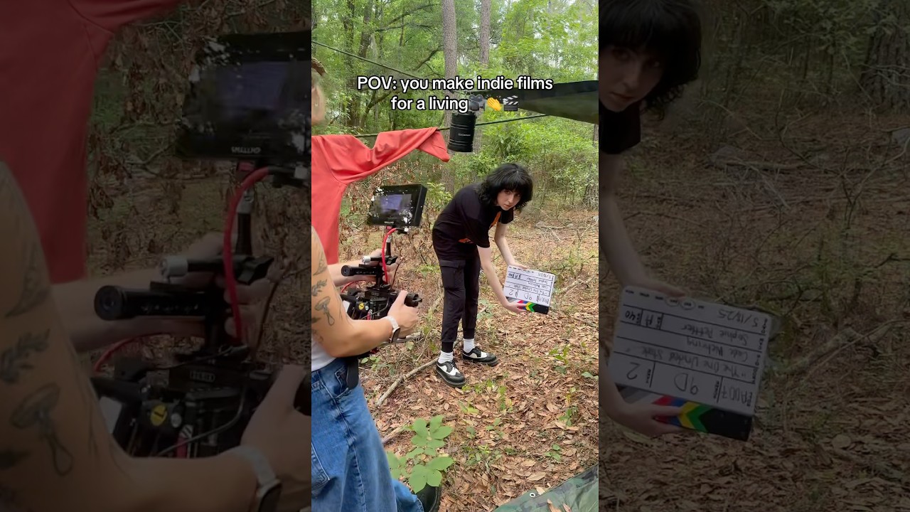 Indie films🎬👏 #indiefilmmaker #moviemaking #behindthescenes #filmmaking #movieproduction #film