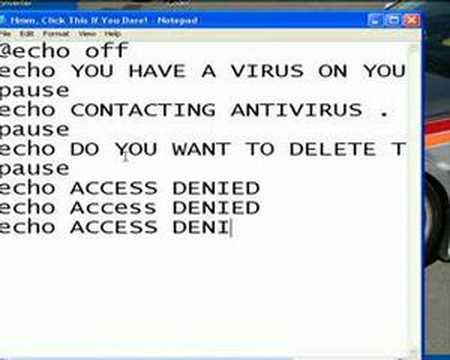 How To Make A Fake Virus Using Notepad