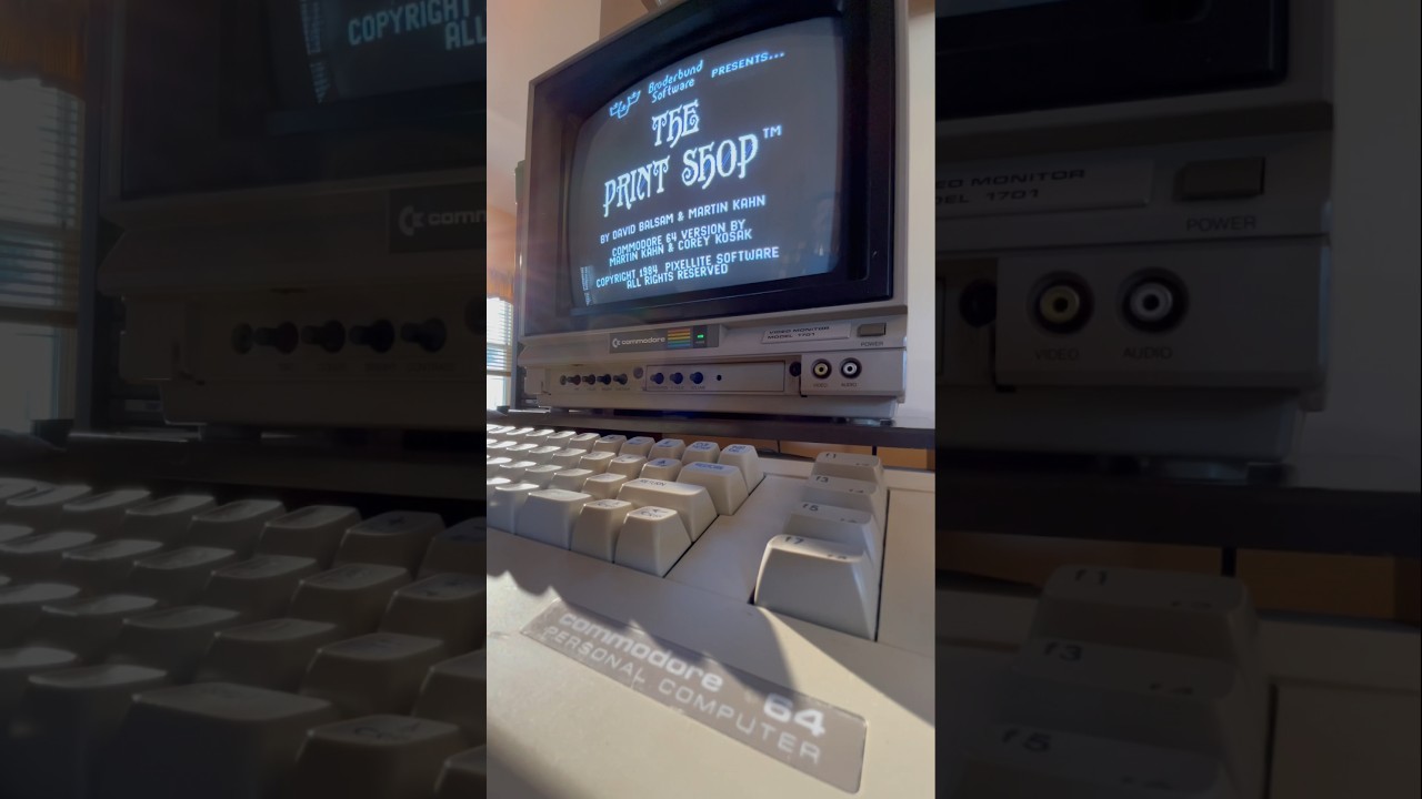 Celebrate in Retro Style: Vintage Commodore 64 Birthday Banner 🎉