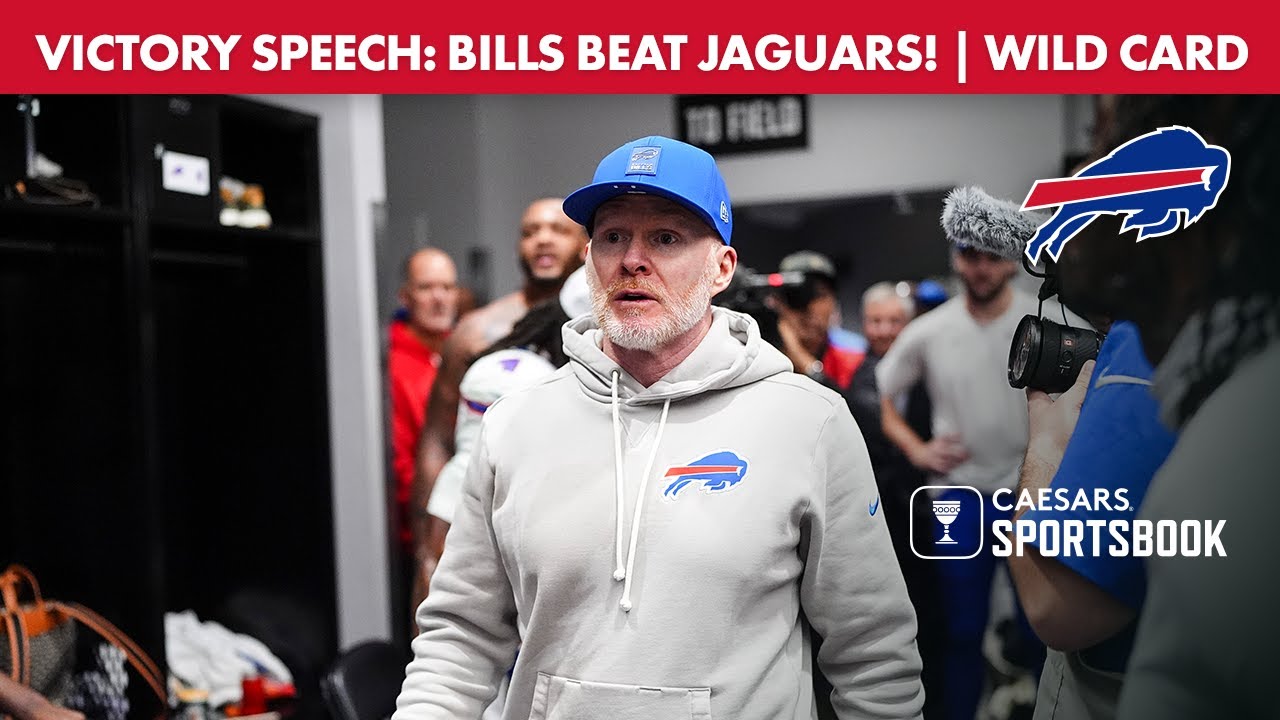 Bills' Wild Card Win: McDermott's Victory Speech 🏈