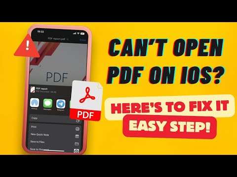Can't Open PDF on iPhone/iPad? Fixed!