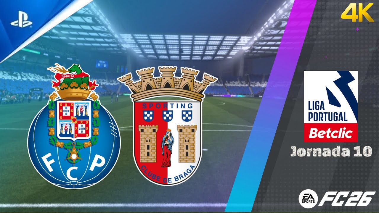 FC Porto vs SC Braga | Liga Portugal 2025/26 | PS5 4K Action ⚽