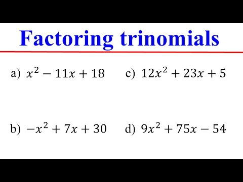 Factoring Quadratic Trinomials  ─ Made Easy