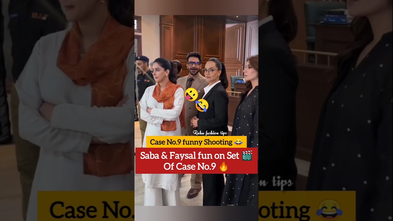Saba Qamar Roasts Faysal on Set of Case No.9 🎬