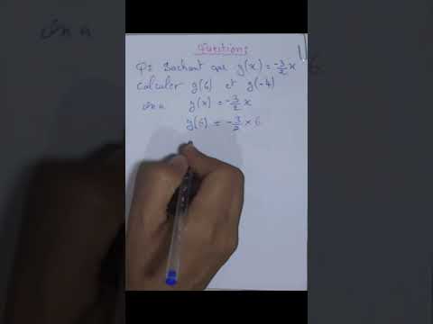 comment déterminer l'image d'un point par une fonction Linéaire #maths #رياضيات #foryou