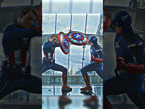 Captain vs Captain #avengers #ironman #thor #captainamerica #marvel #mcu #shorts #short
