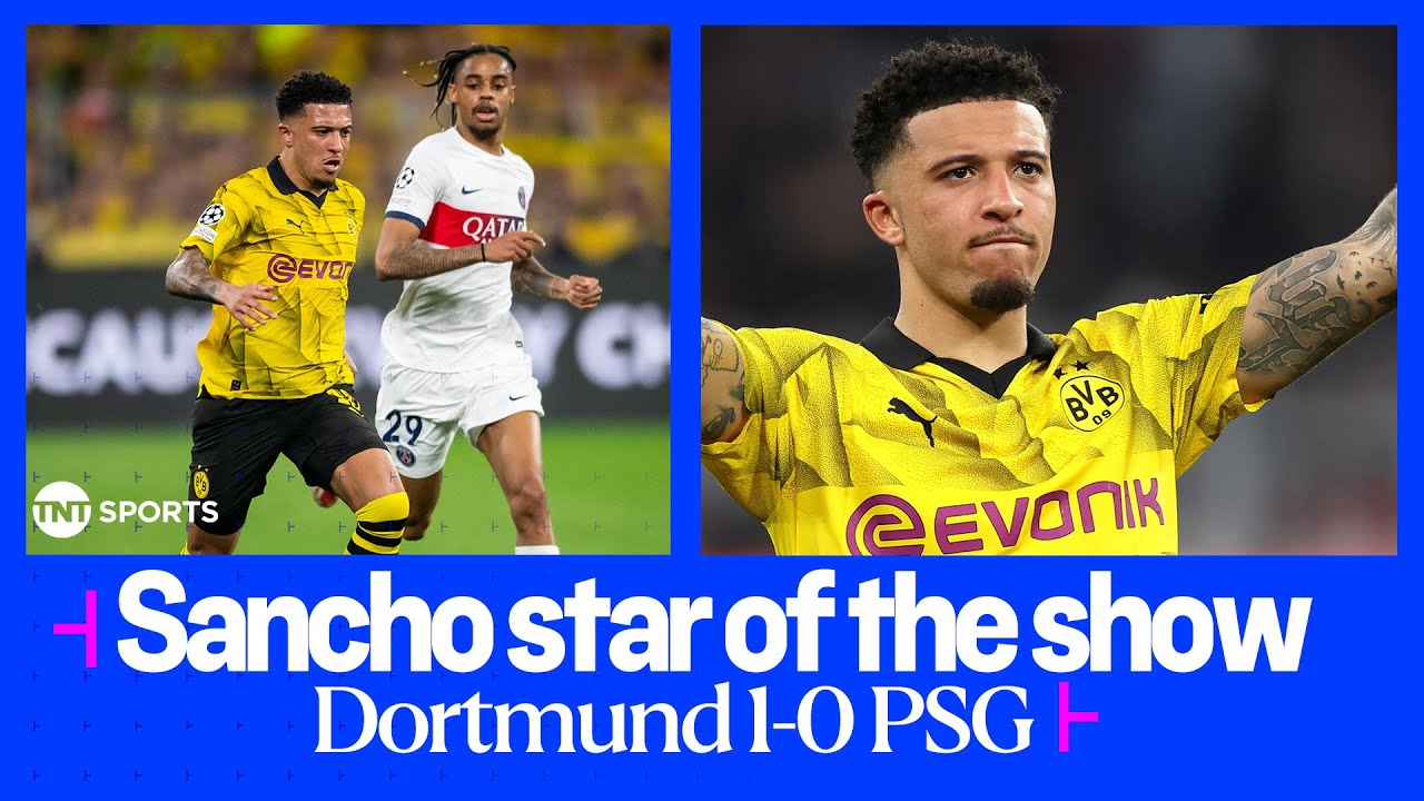Compilation of Jadon Sancho's best moments against PSG 😮‍💨🔥 | UEFA Champions League