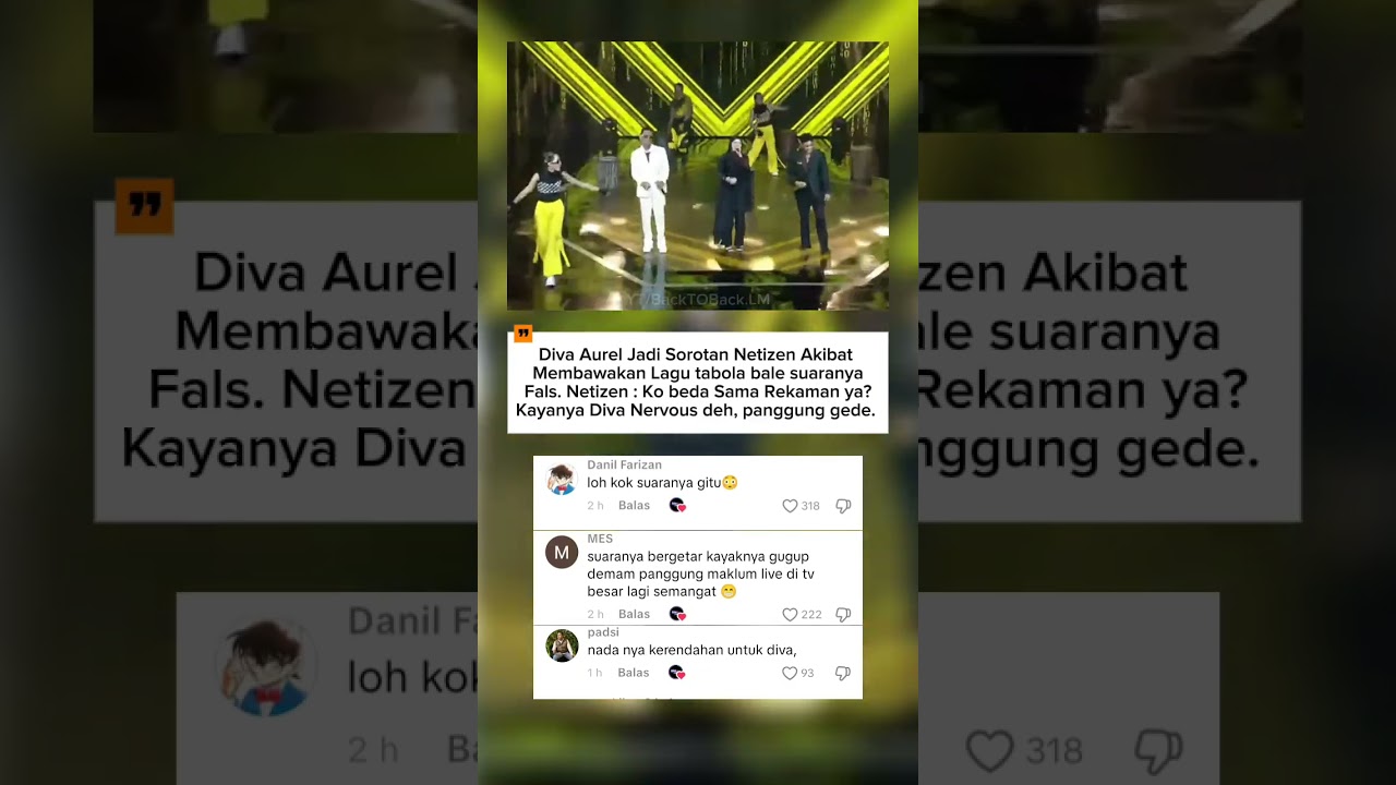 Diva Aurel Penampil Minang Nyanyi Tabola Bale Fals Saat Konser