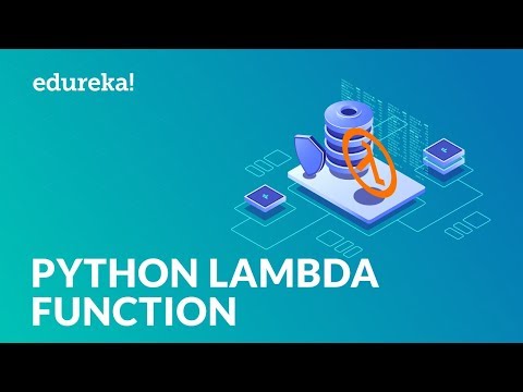 Python Lambda Function | Anonymous Function In Python | Python Tutorial | Edureka