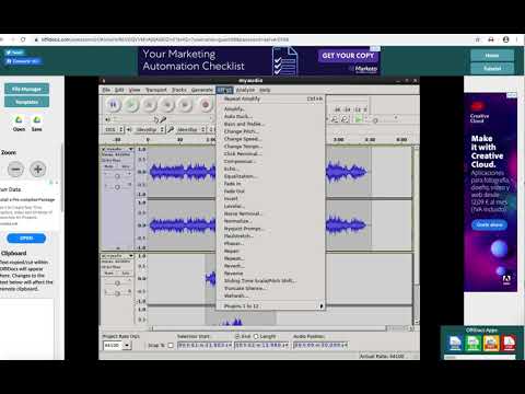 Audacity audio editor online