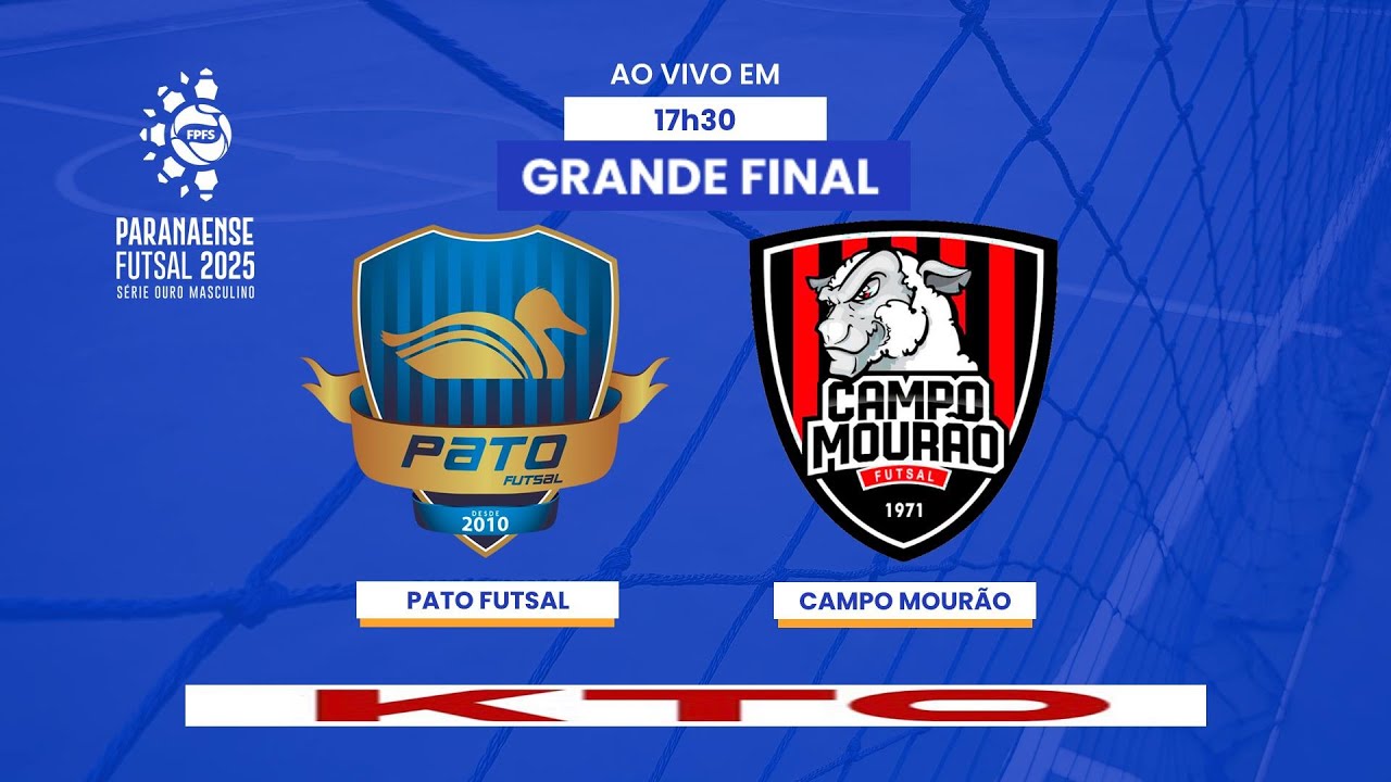 (#aovivo e com imagens) PATO FUTSAL X CAMPO MOURÃO - FINAL JOGO 02 - PARANAENSE DE FUTSAL 2025