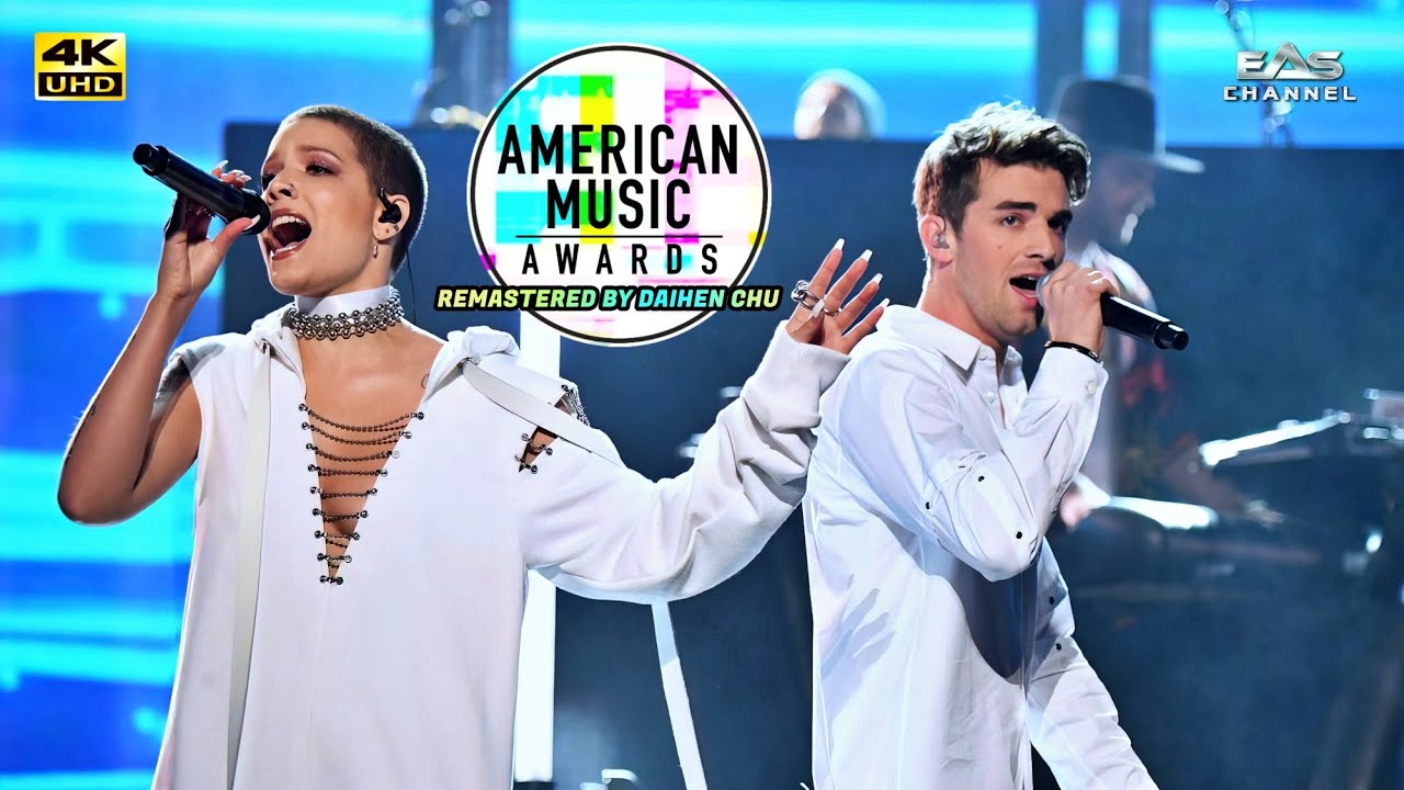 [Remastered 4K • 60fps] The Chainsmokers - Closer ft. Halsey • AMA 2016 • EAS Channel
