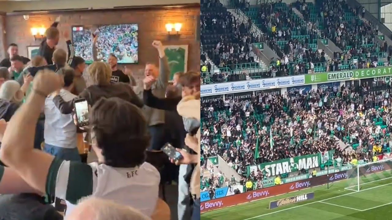 Hibs Fans React to Hearts Losing League Title 😂
