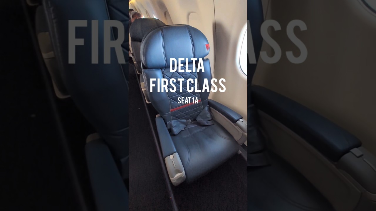 Delta First Class Seat 1A β Worth It? #delta #firstclass #airlinefood #travelshorts #deltaairlines