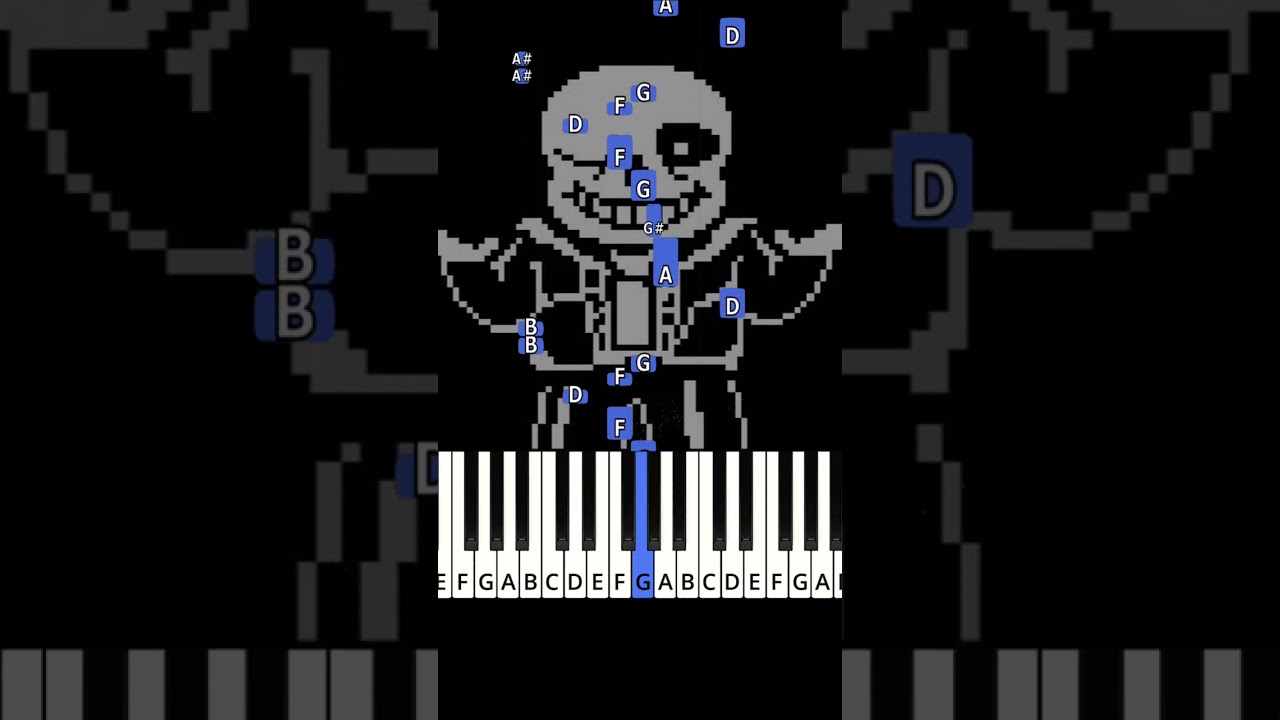 MEGALOVANIA UNDERTALE SONG ( Easy piano tutorial )