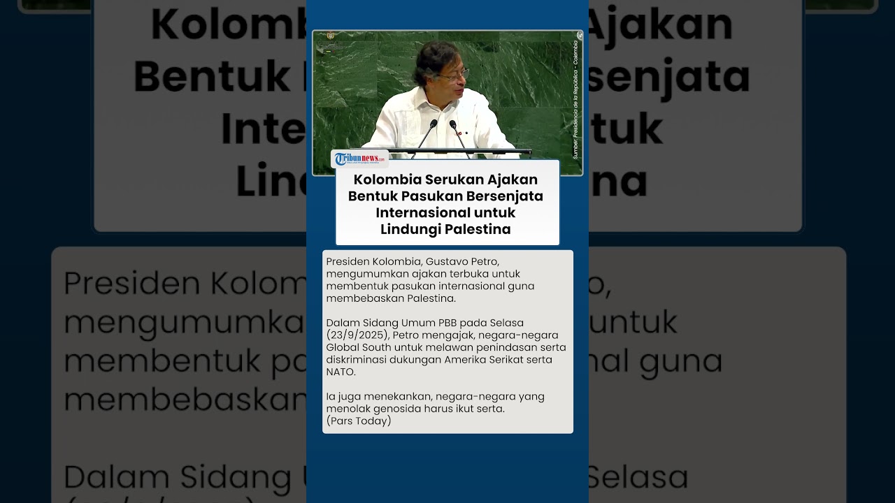 Kolombia Usulkan Pembentukan Pasukan Bersenjata Internasional di PBB