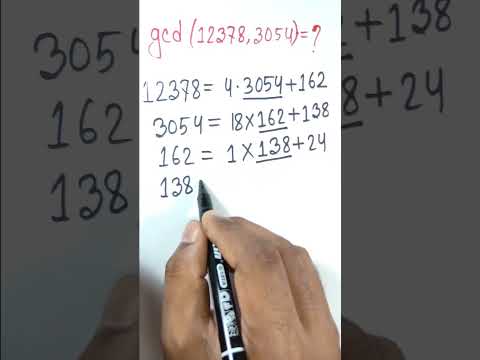 Find G.C.D using Euclidian Algorithm || @RabiulAwalBhuiyan