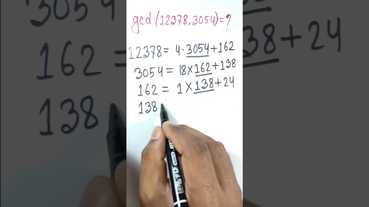 Finding G.C.D Using Euclidean Algorithm | Math Quiz