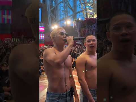 Gareth T. 湯令山同光頭細佬一齊用背脊唱情歌😂😂❤️❤️超可愛 旺角朗豪坊見