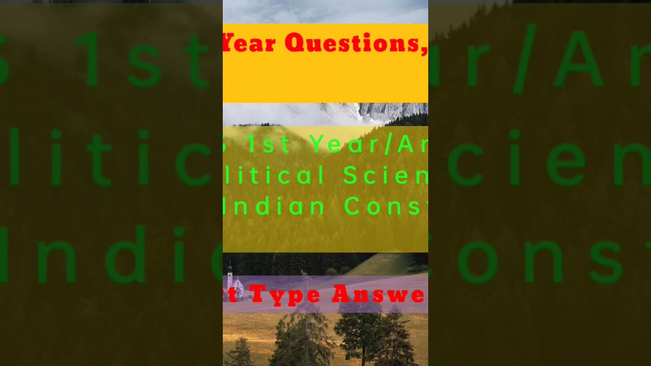 2019 HS Political Science Q&A on Indian Constitution 📚