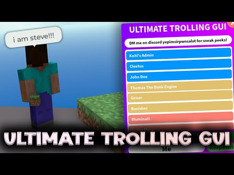 Ultimate Trolling GUI Script Showcase - ROBLOX EXPLOITING
