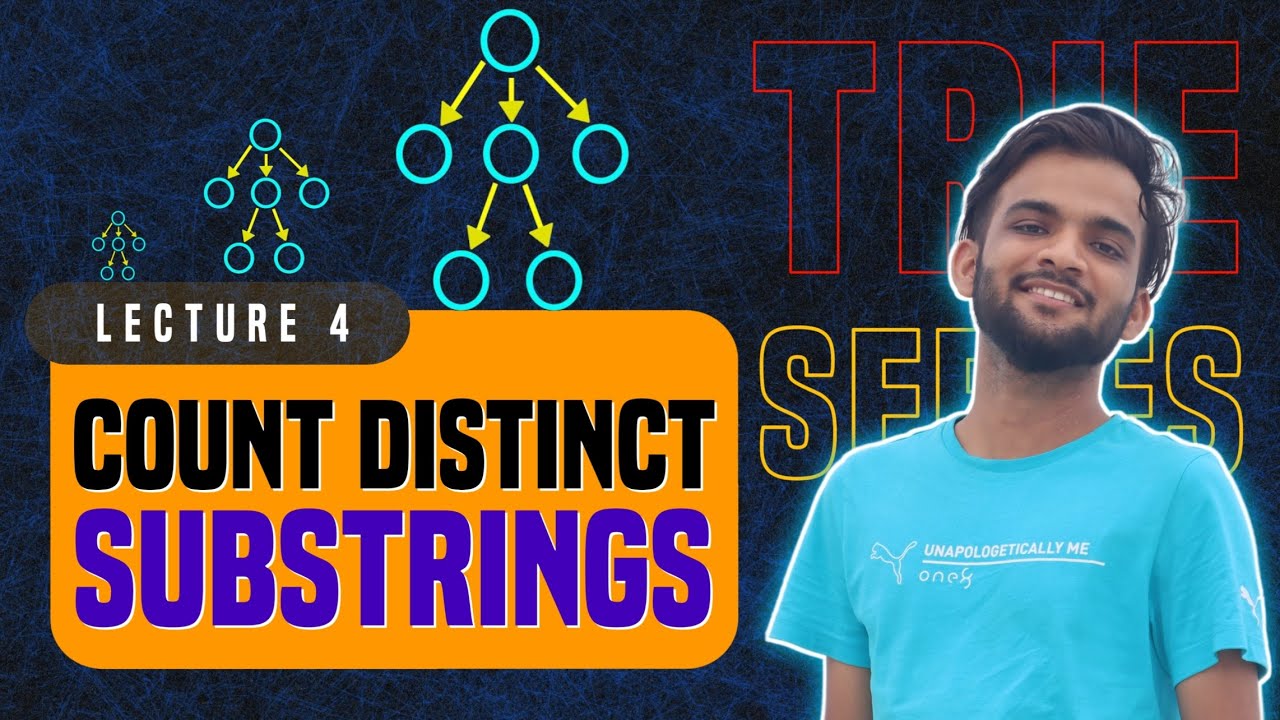 L4. Count Distinct Substrings in a String Using Trie | C++ & Java Tutorial 📚