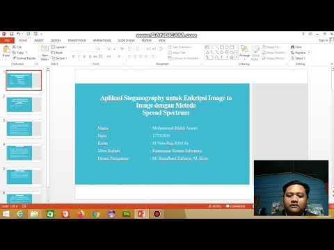 Steganography untuk image to image dengan metode spread spectrum