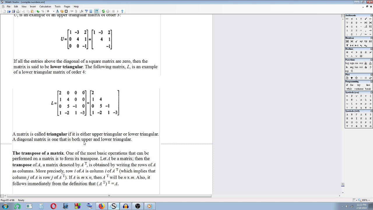 Engineering Mathematics On The Go - 17: Understanding Matrices - Square, Triangular, and Transpose