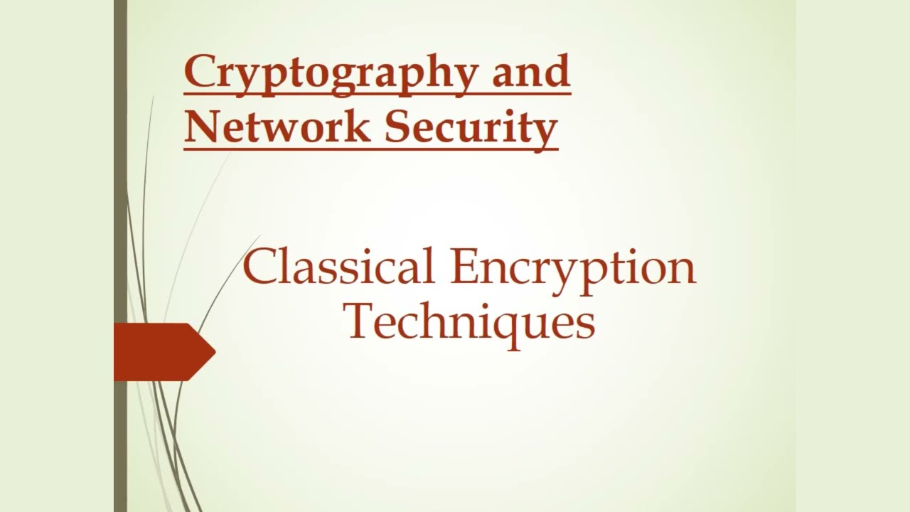 Master Classical Encryption Techniques in Cryptography 🔐 | Symmetric Encryption & Security PPT