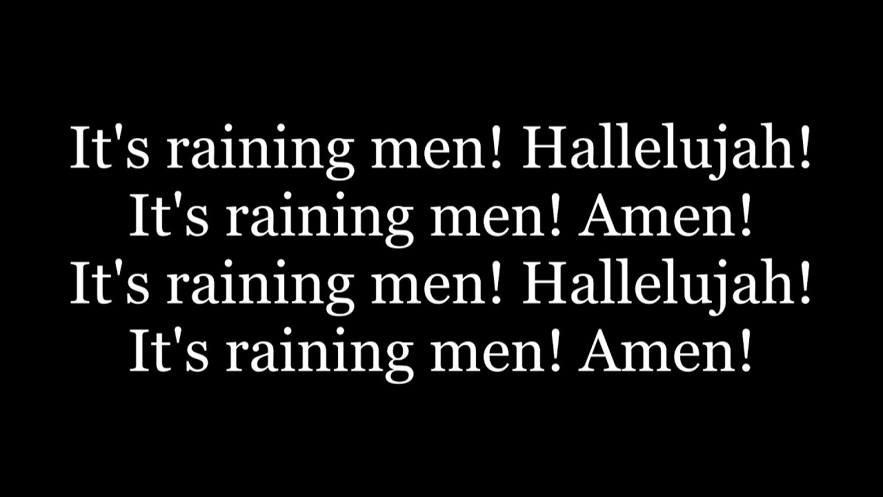 The Weather Girls - It's Raining Men Lyrics ☔