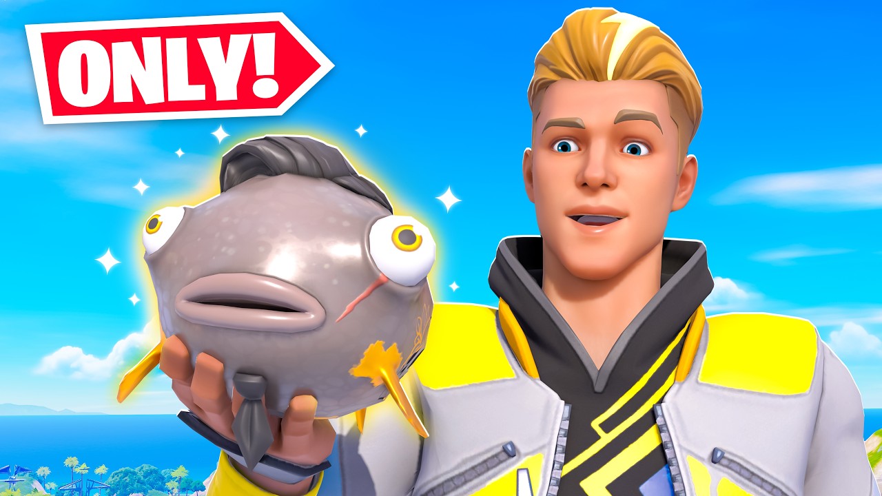 Fortnite Challenge: Win with Only Midas Fish 🎣