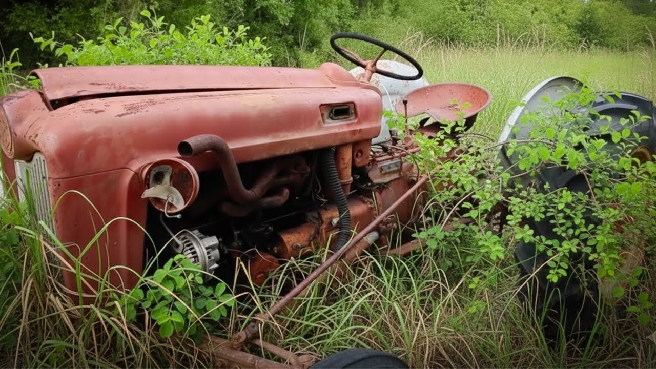 We RESCUED a RARE 70 year old FORD Farm tractor!  Will it start