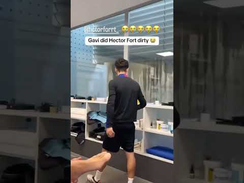 Gavi making fun of Hector Fort’s hair 😂 (via pablogavi/IG)