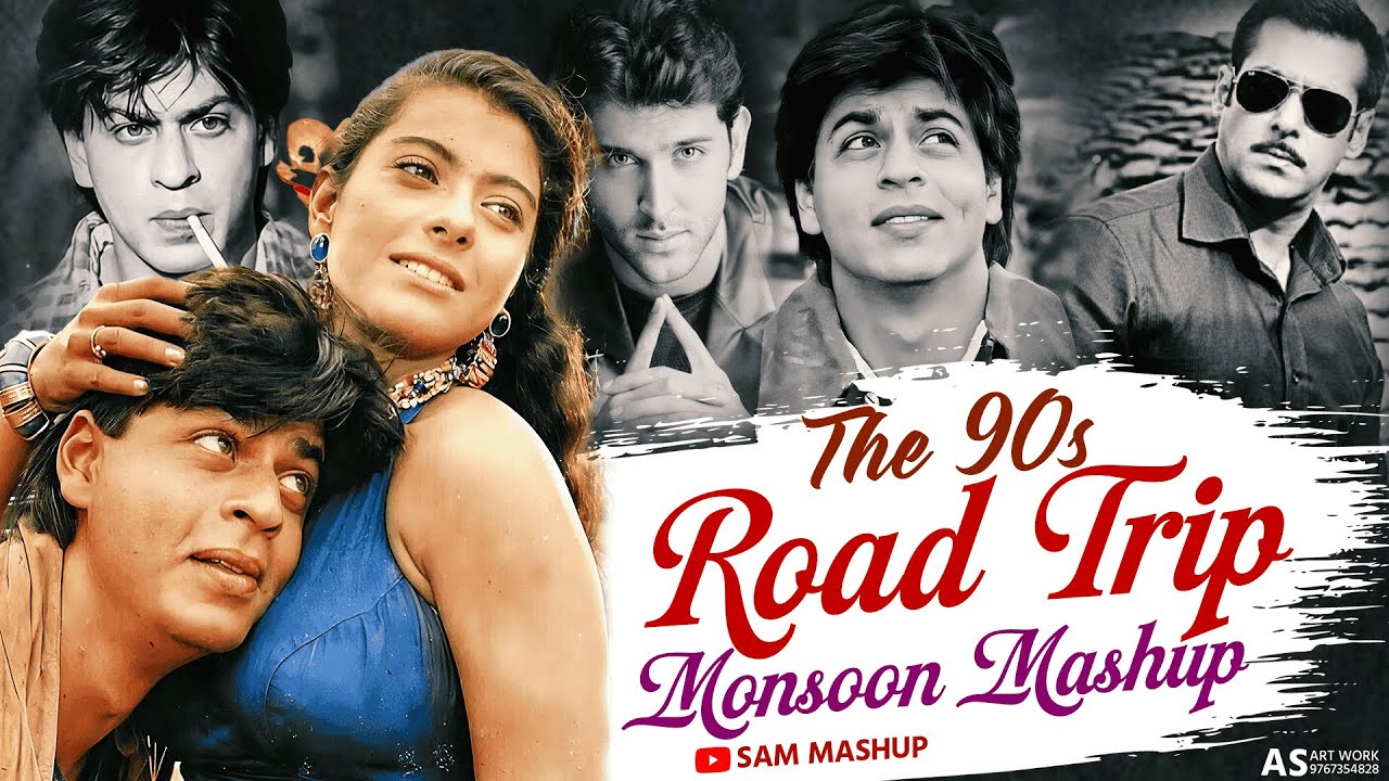 90s Monsoon Road Trip Mashup 🌧️ | Old Hindi Love Songs