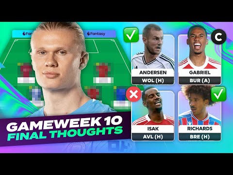 🚨 TEAM NEWS 🚨 FPL FINAL THOUGHTS GAMEWEEK 10 | Fantasy Premier League Tips 2025/26