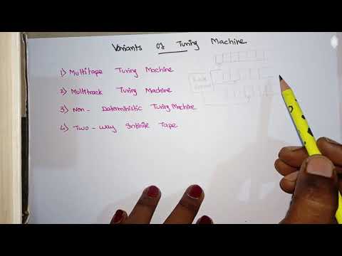 TOC Lec 50 - Variants of Turing machine by Deeba Kannan