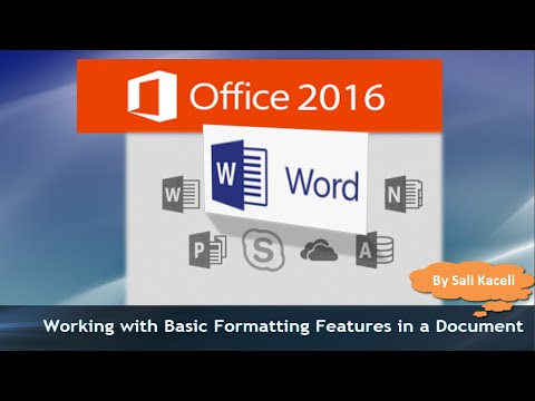 Word 2016 Basic Formatting Tips 📝