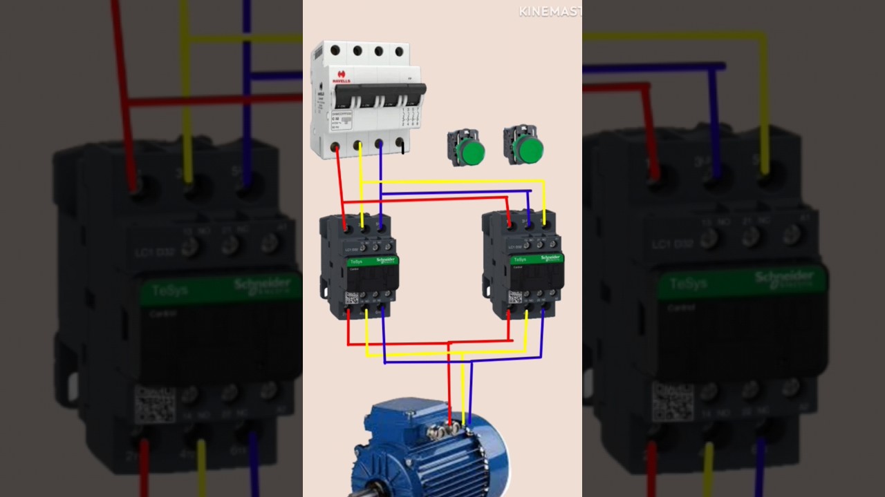3-Phase Forward & Reverse Motor Control Circuit βοΈ