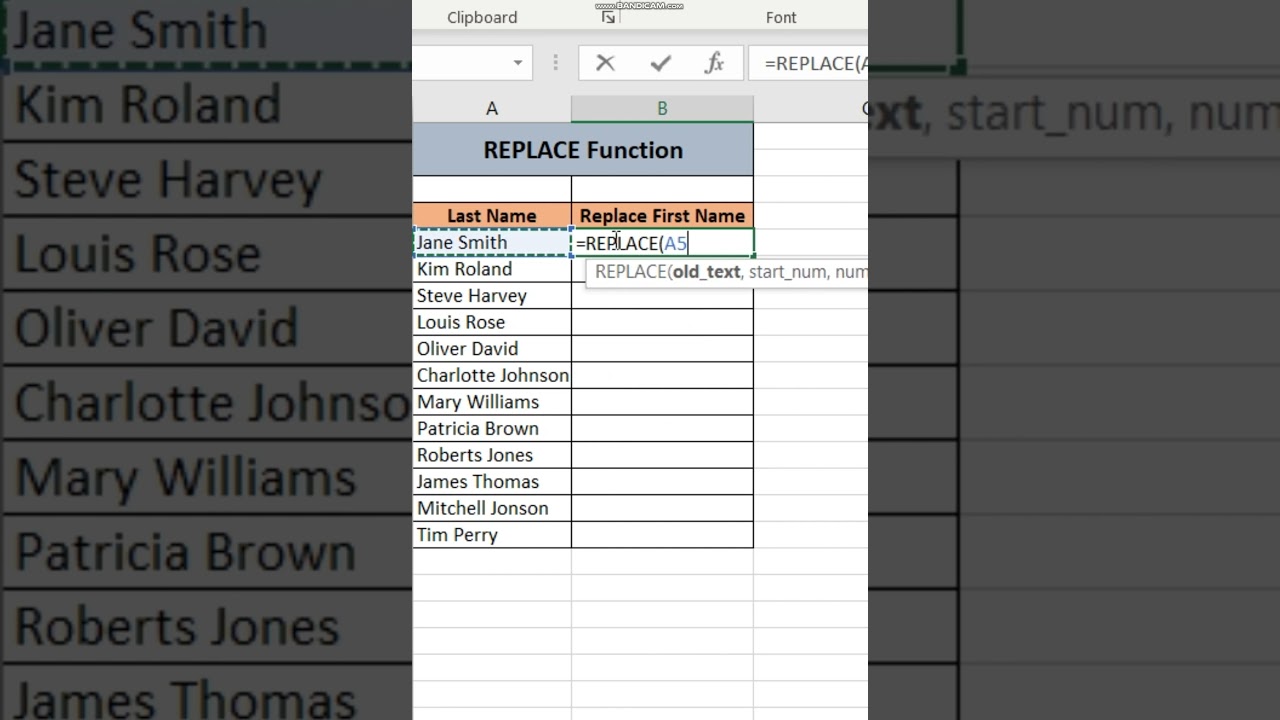 Excel Replace Function Tutorial π