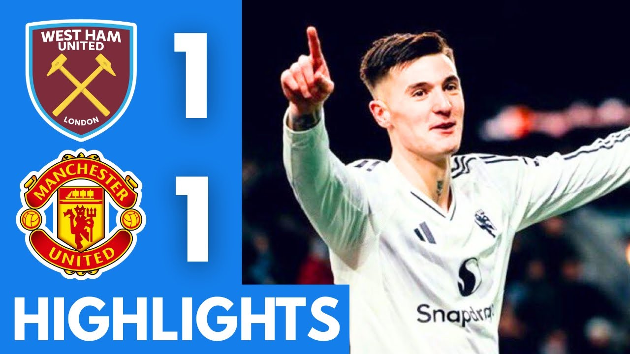 West Ham vs Man United 1-1 Highlights | Premier League 2025/26 ⚽