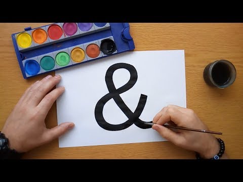 How to draw 'and' sign & (Ampersand)