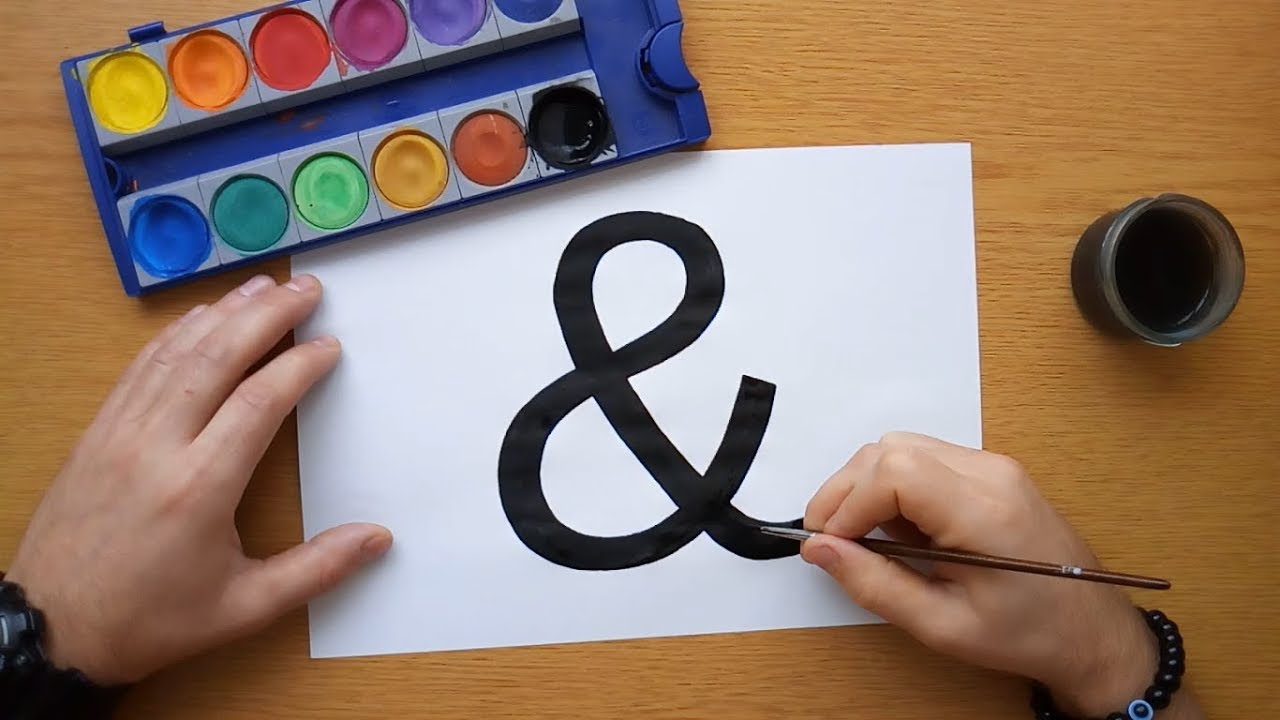 How to Draw the '&' (Ampersand) Sign ✍️