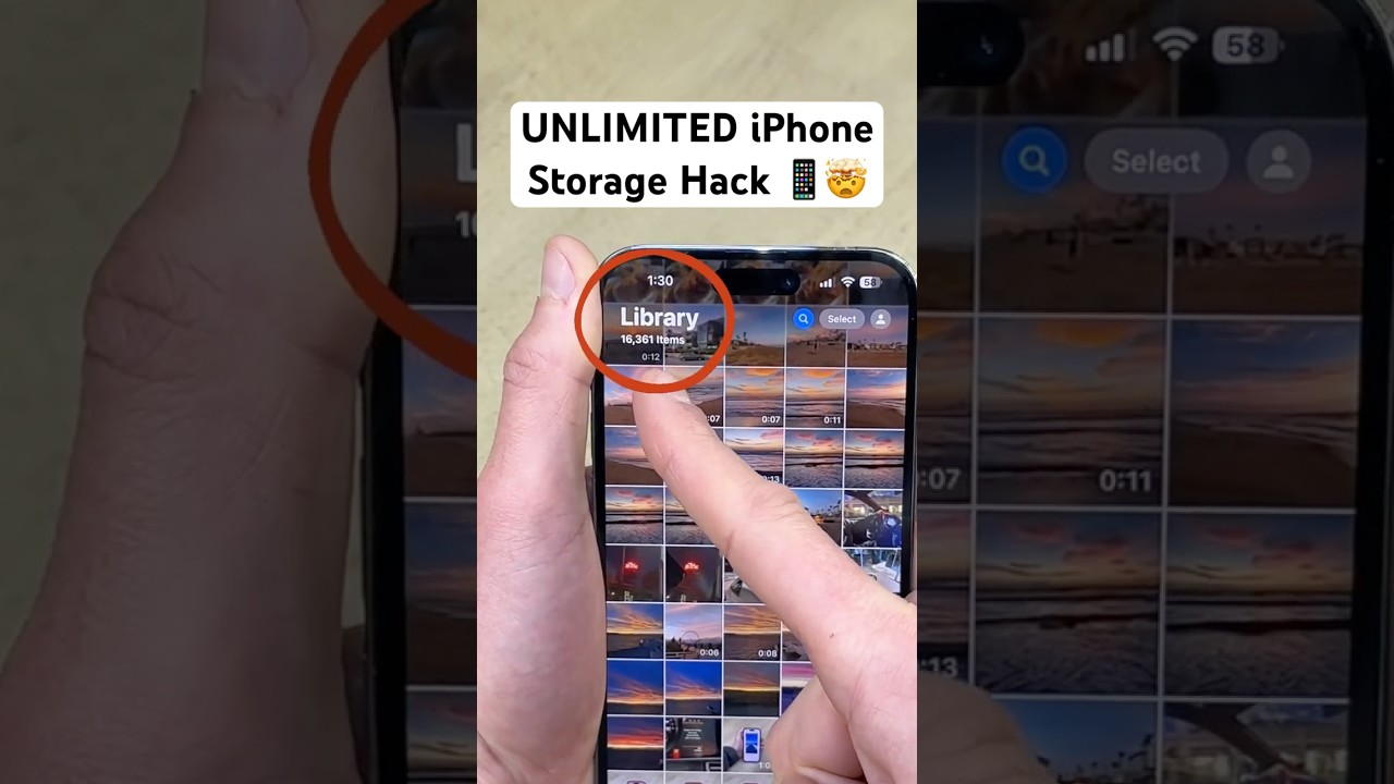 Tip for unlimited storage for photos and videos 📱 #lifetips #lifehacks #iphonetips #iphonetricks