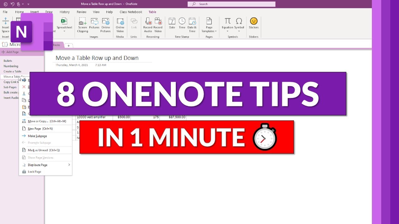 8 Quick Microsoft OneNote Tips to Boost Your Productivity in 1 Minute β±οΈ