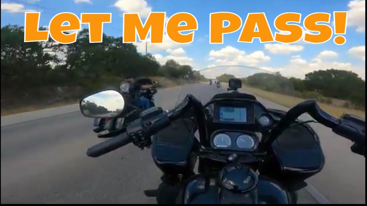 Passing a Group of Bikers Safely 🏍️