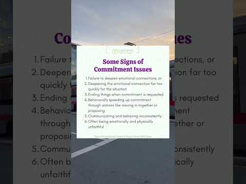 Some Signs of Commitment Issues