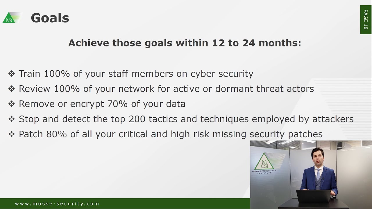 Leadership and Management - Realistic Cybersecurity Goals